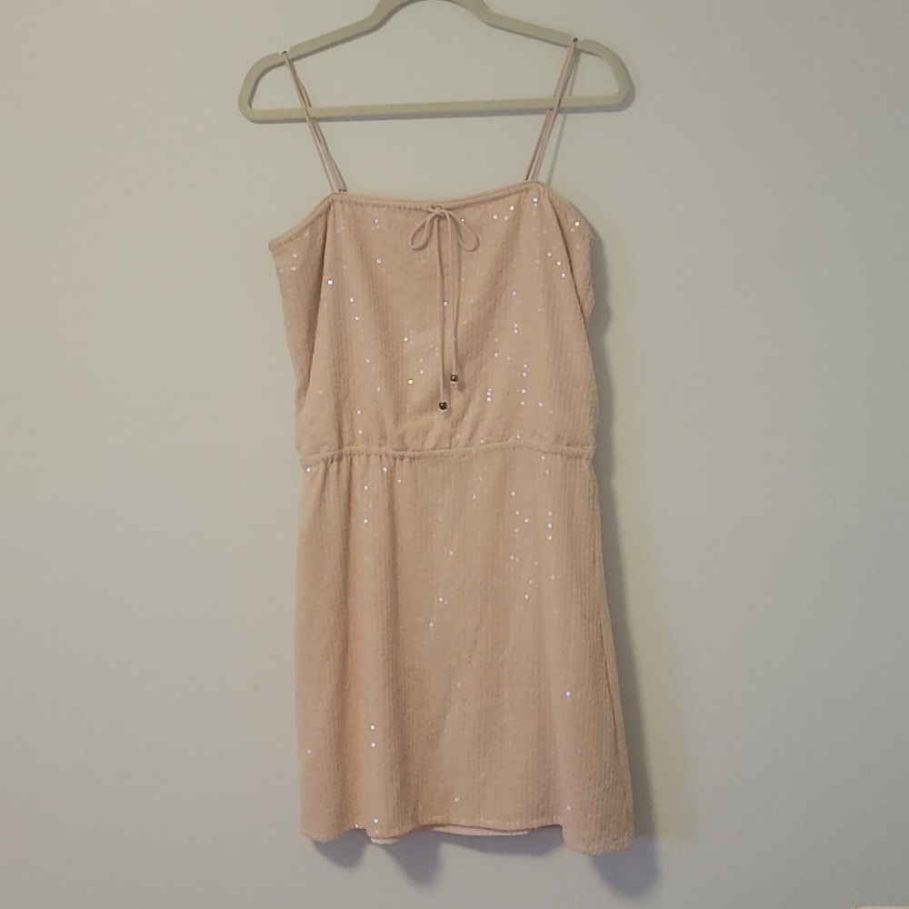 Spaghetti Strap Sequins Dress